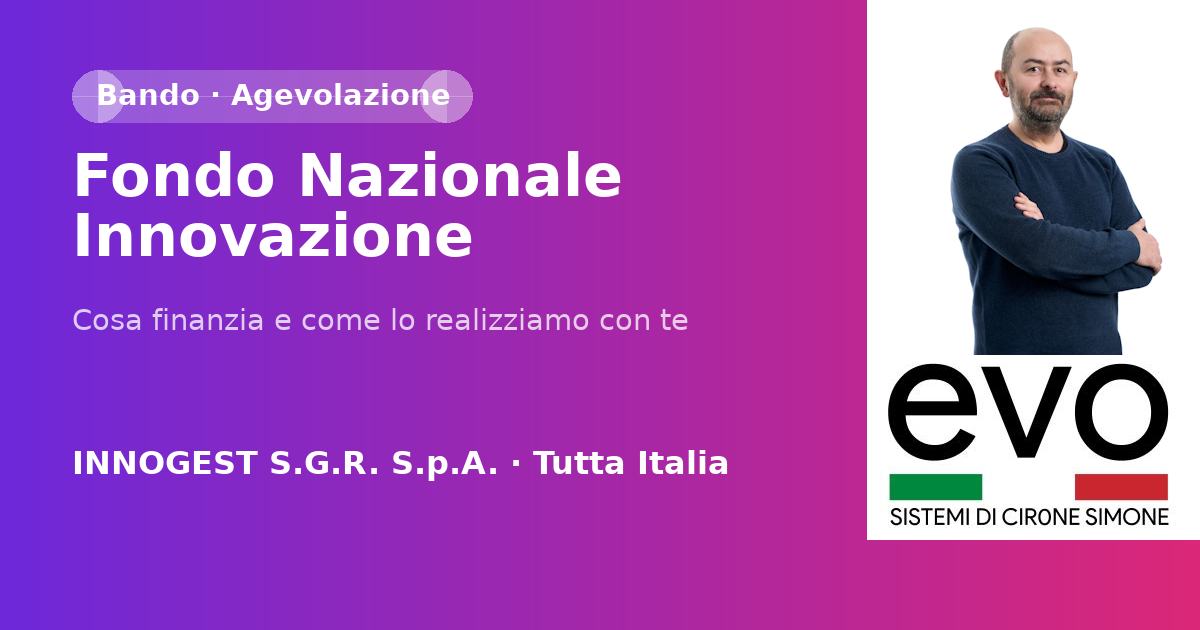 Fondo Nazionale Innovazione