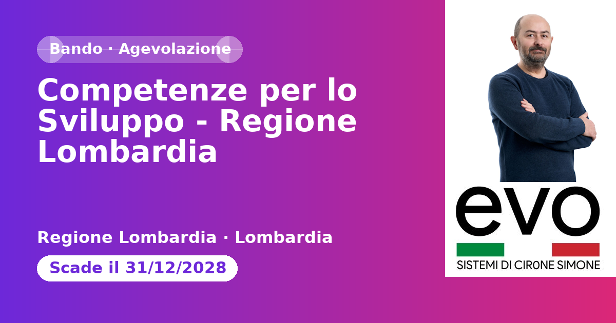 Competenze per lo Sviluppo - Regione Lombardia