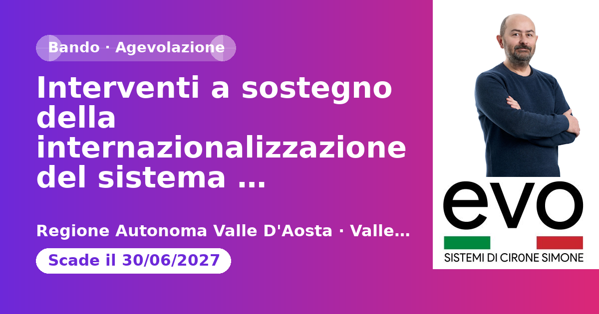 Anteprima: Interventi a sostegno della internazionalizzazione del sistema produttivo regi…