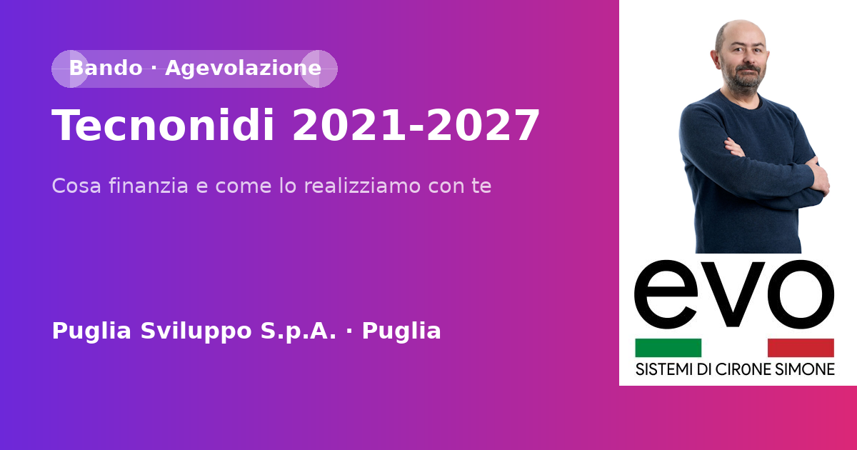 Tecnonidi 2021-2027
