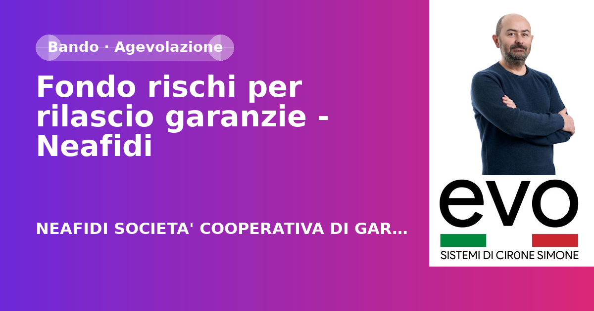 Fondo rischi per rilascio garanzie - Neafidi