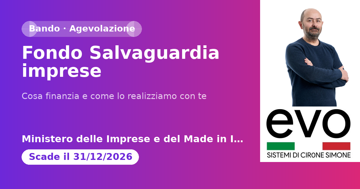 Fondo Salvaguardia imprese