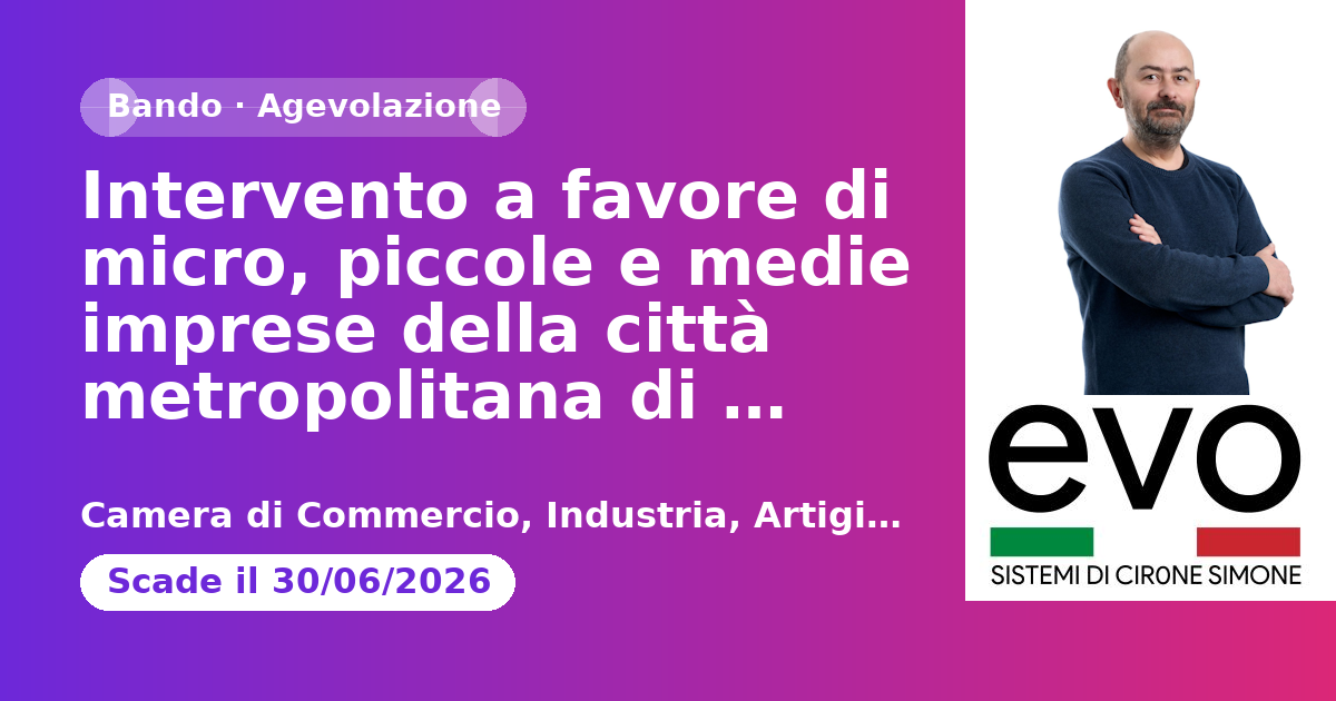 Intervento a favore di micro, piccole e medie imprese della città metropolitana di Firenze per la partecipazione alla 90° edizione della Mostra internazionale dell'Artigianato