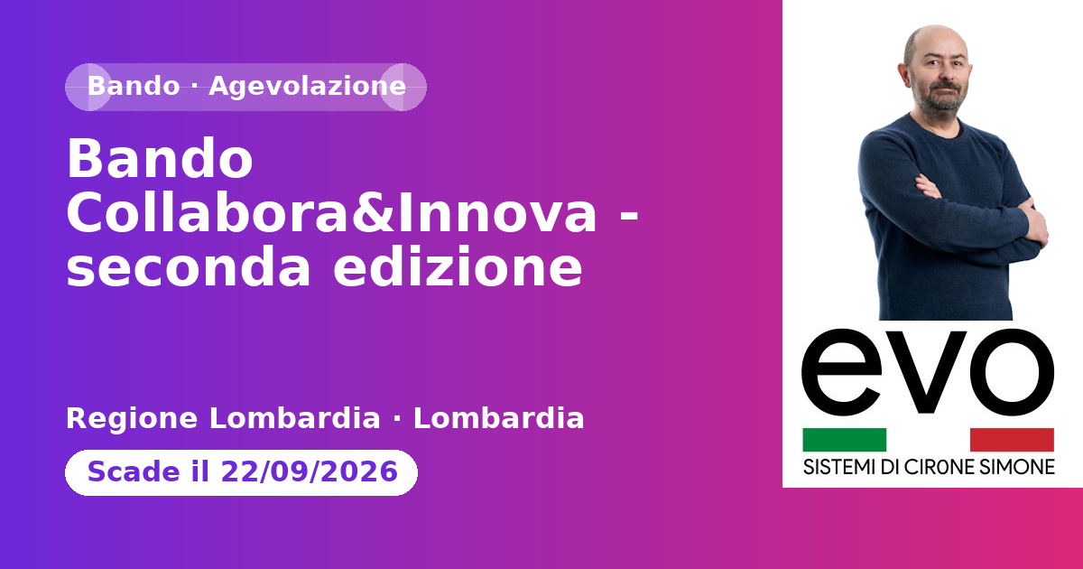 Bando Collabora&Innova - seconda edizione