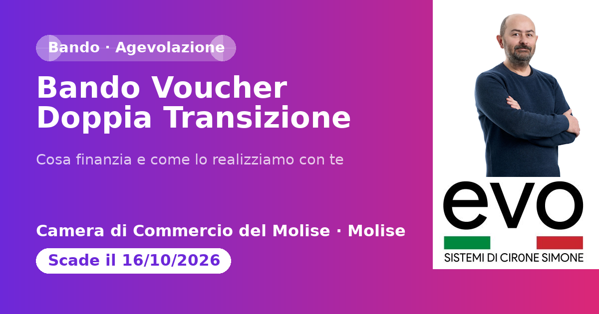 Bando Voucher Doppia Transizione