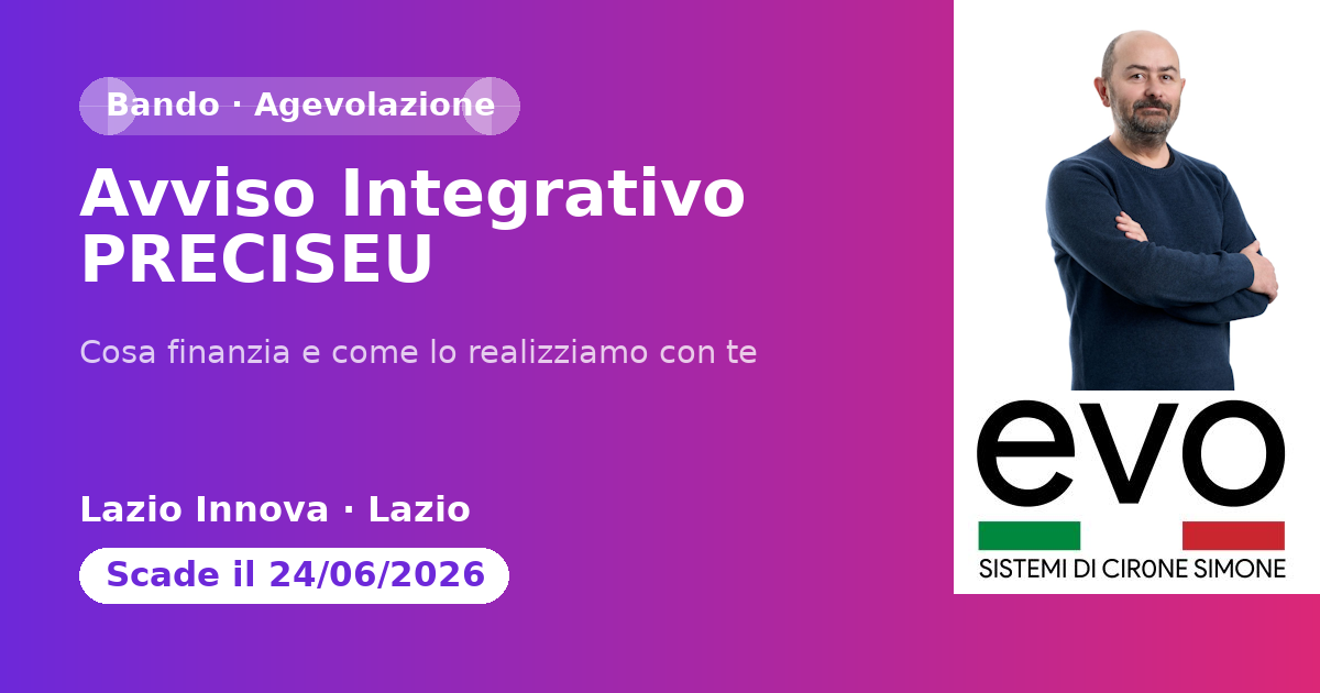 Avviso Integrativo PRECISEU