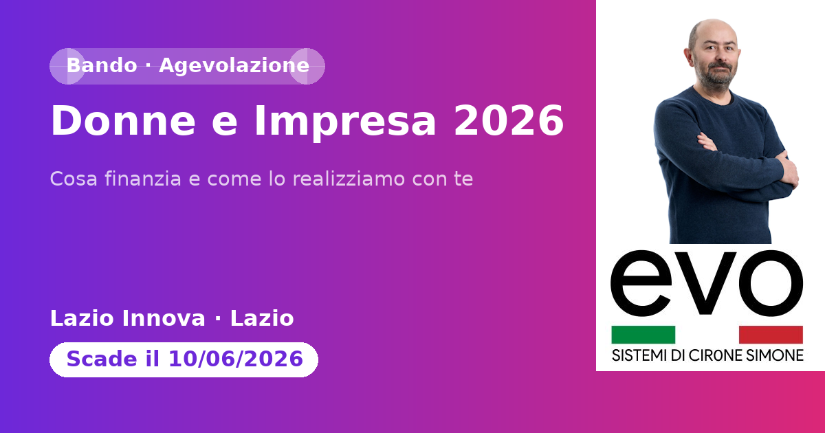 Donne e Impresa 2026