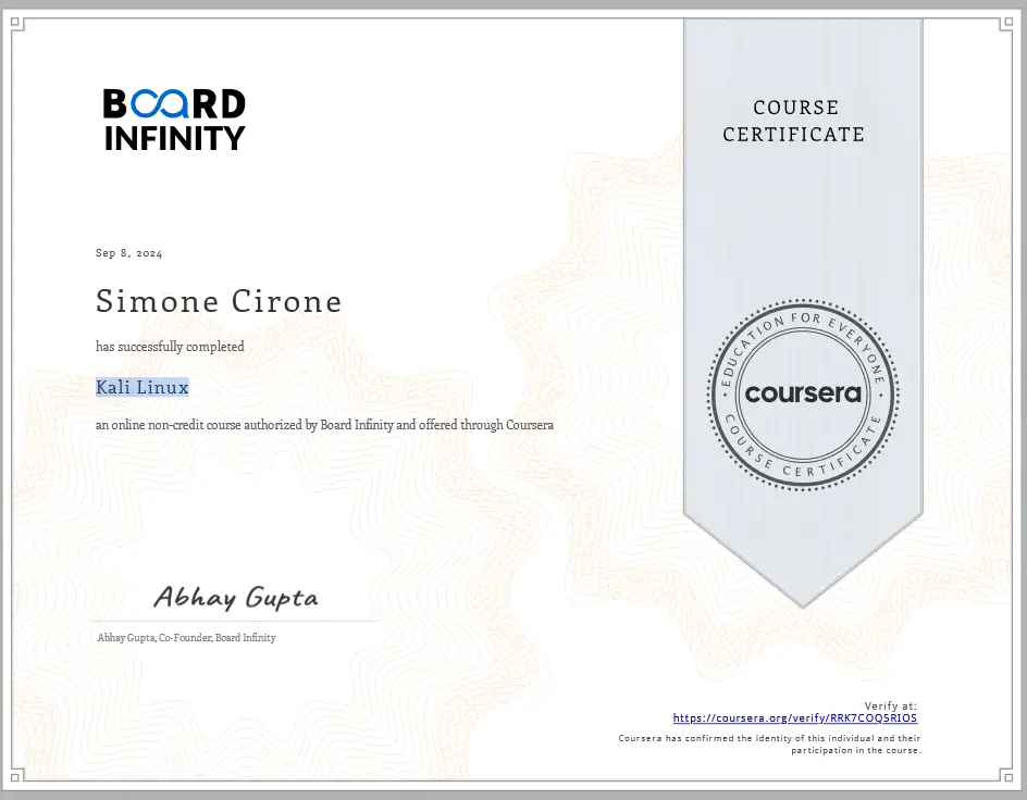 Certificazione Kali Linux Un Nuovo Traguardo per Evo Sistemi