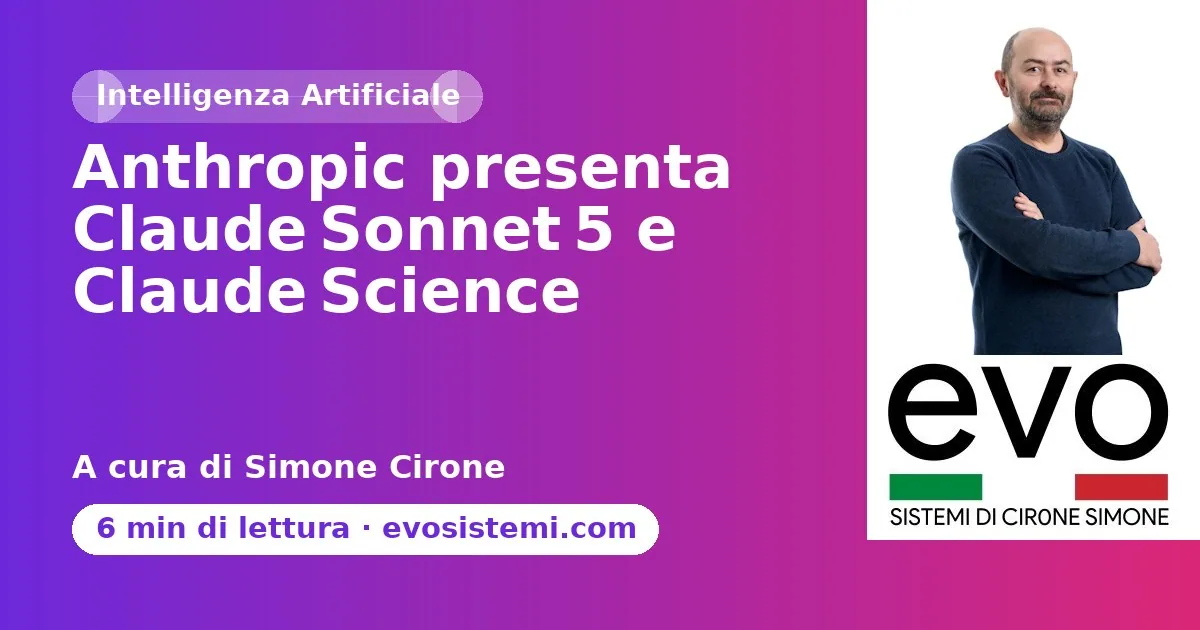 Anthropic presenta Claude Sonnet 5 e Claude Science