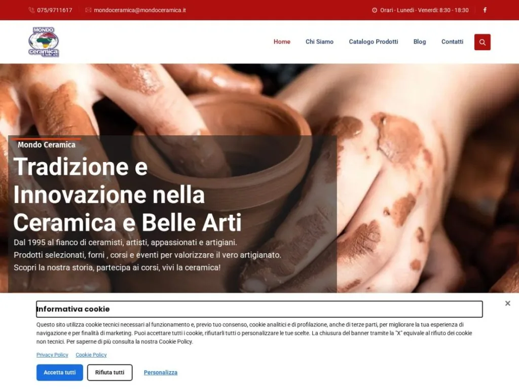 Anteprima del sito Mondoceramica