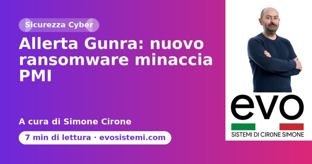 Allerta Gunra: nuovo ransomware minaccia PMI