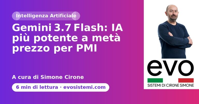 Gemini 3.7 Flash: IA più potente a metà prezzo per PMI